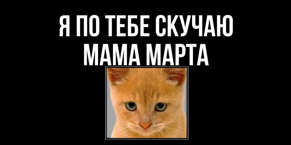 Открытка на каждый день с именем, Мама-Марта Я по тебе скучаю открытки рыжий котенок скучает по тебе Прикольная открытка с пожеланием онлайн скачать бесплатно 