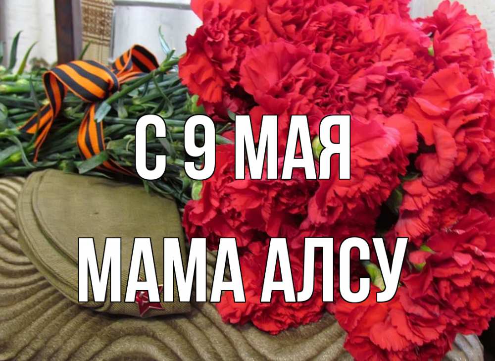 Открытка на каждый день с именем, Мама-Алсу С 9 мая 9 мая Прикольная открытка с пожеланием онлайн скачать бесплатно 