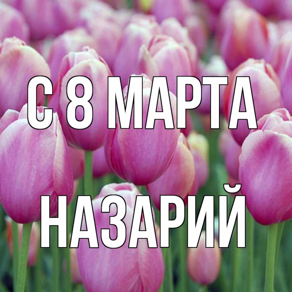 Открытка на каждый день с именем, Назарий С 8 МАРТА на международный женский день 3 Прикольная открытка с пожеланием онлайн скачать бесплатно 