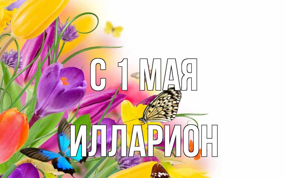 Открытка на каждый день с именем, Илларион С 1 мая С 1 мая Прикольная открытка с пожеланием онлайн скачать бесплатно 