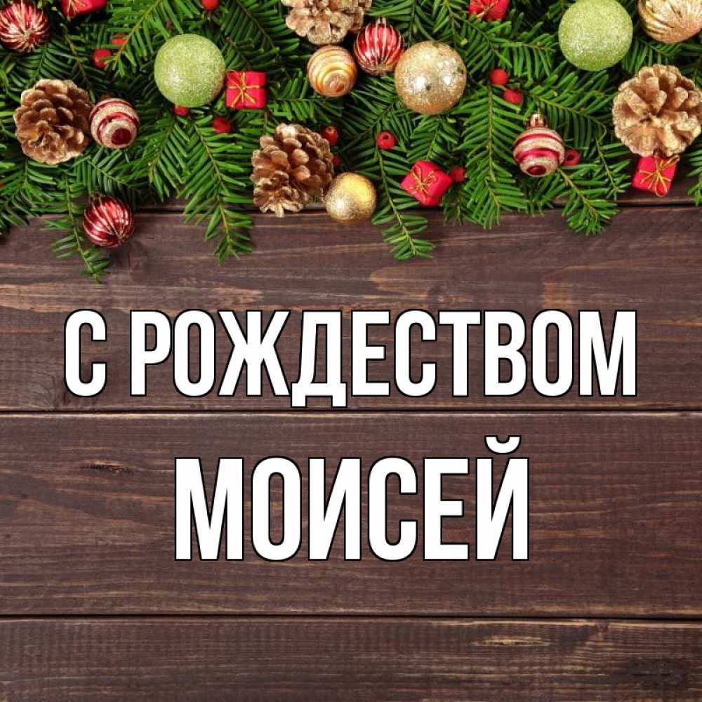 Открытка на каждый день с именем, Моисей С рождеством с рождеством Прикольная открытка с пожеланием онлайн скачать бесплатно 