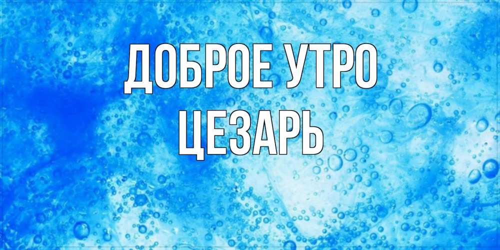 Открытка на каждый день с именем, Цезарь Доброе утро хорошее утро под водой Прикольная открытка с пожеланием онлайн скачать бесплатно 