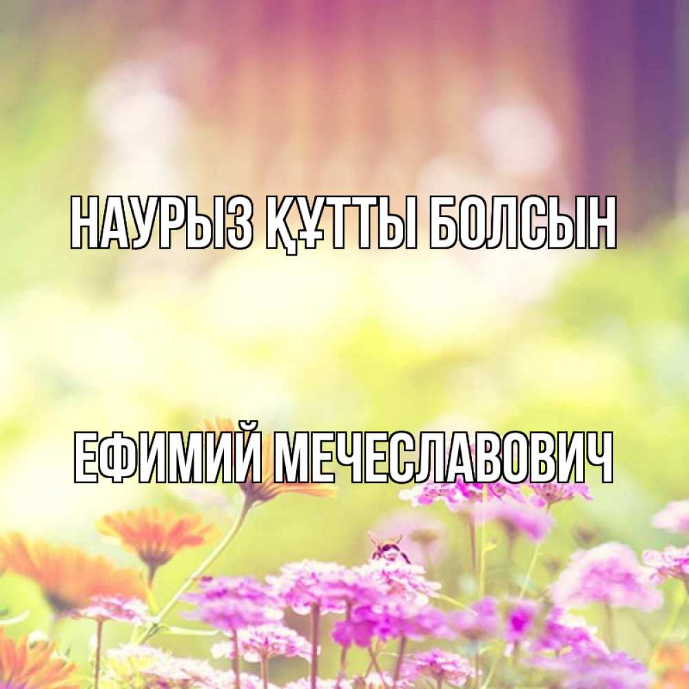Картинка Наурыз құтты болсын, Ефимий Мечеславович