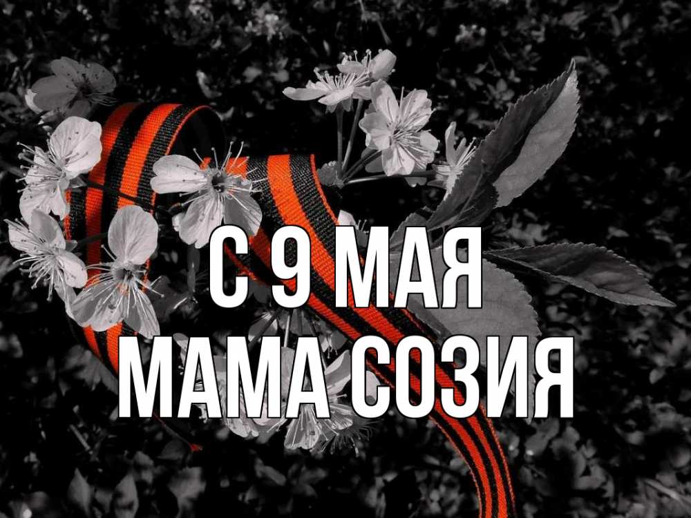 Открытка на каждый день с именем, Мама-Созия С 9 мая 9 мая Прикольная открытка с пожеланием онлайн скачать бесплатно 