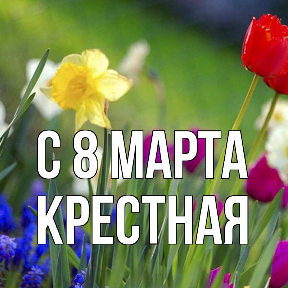 Картинка С 8 МАРТА, Крестная