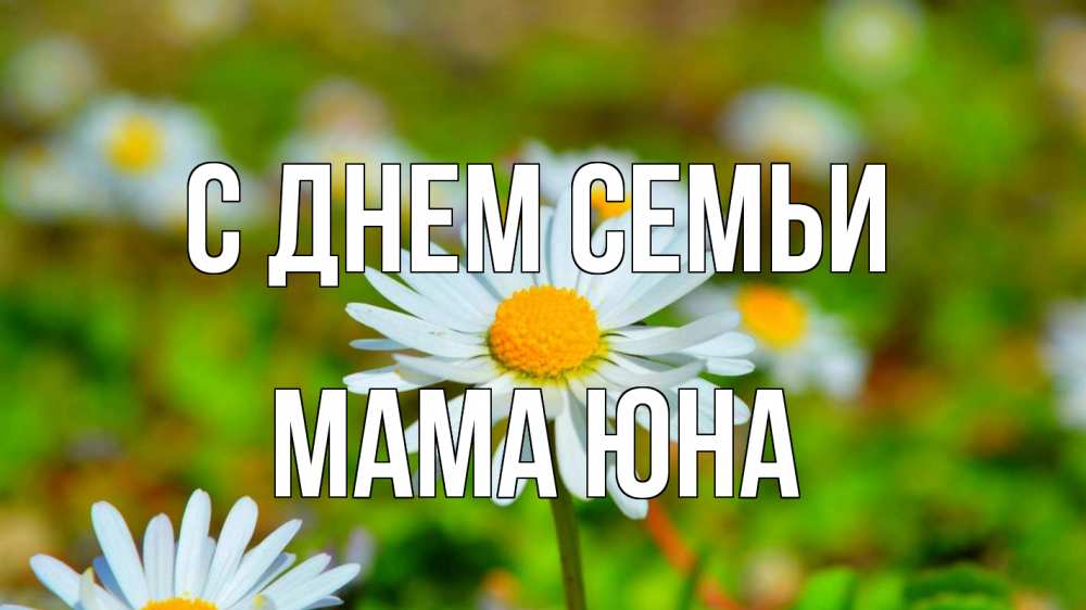 Открытка на каждый день с именем, Мама-Юна С днем семьи с днем семьи Прикольная открытка с пожеланием онлайн скачать бесплатно 