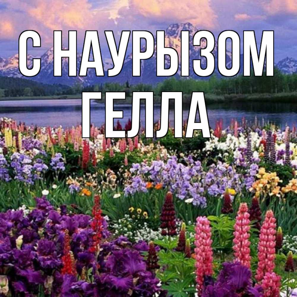 Открытка на каждый день с именем, Гелла С наурызом праздник весны наурыз Прикольная открытка с пожеланием онлайн скачать бесплатно 
