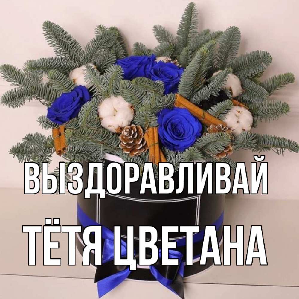 Открытка на каждый день с именем, Тётя-Цветана Выздоравливай короче кто то загрузил эти шишки Прикольная открытка с пожеланием онлайн скачать бесплатно 