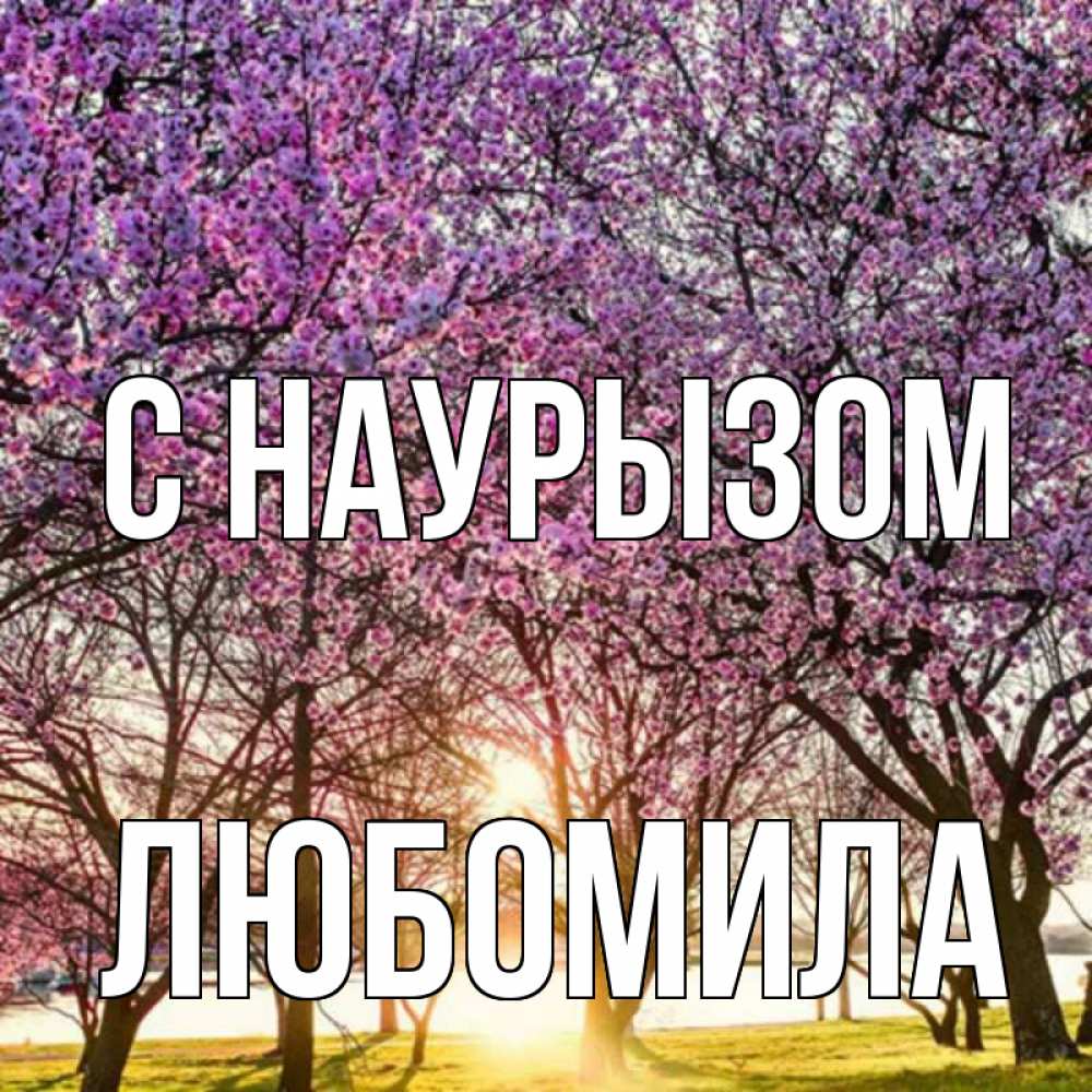 Открытка на каждый день с именем, Любомила С наурызом праздник весны наурыз Прикольная открытка с пожеланием онлайн скачать бесплатно 