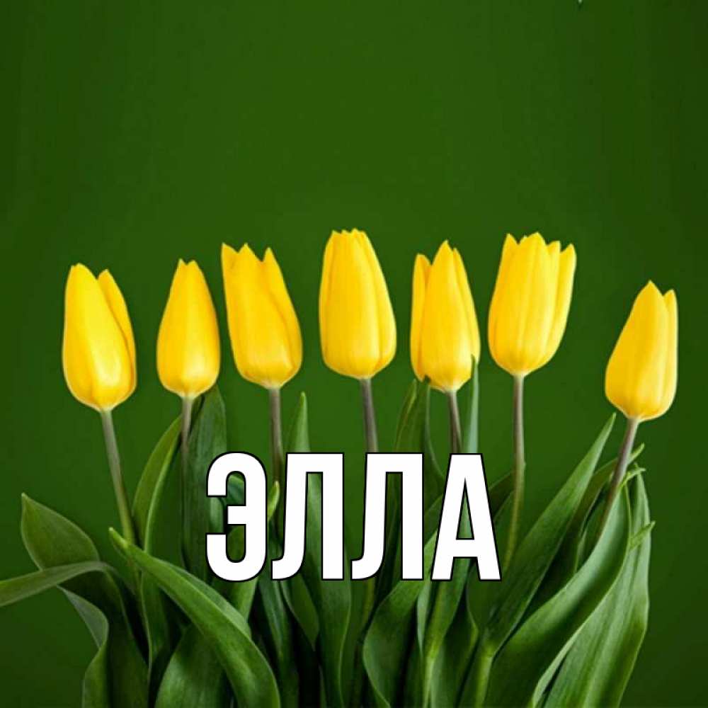 Открытка на каждый день с именем, Элла Главная желтого цвета 3 Прикольная открытка с пожеланием онлайн скачать бесплатно 