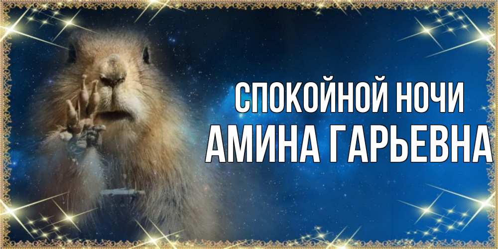 Картинка Спокойной ночи, Амина Гарьевна