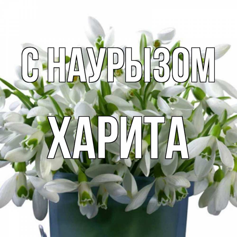Открытка на каждый день с именем, Харита С наурызом цветы к наурызу новый год в Казахстане Прикольная открытка с пожеланием онлайн скачать бесплатно 