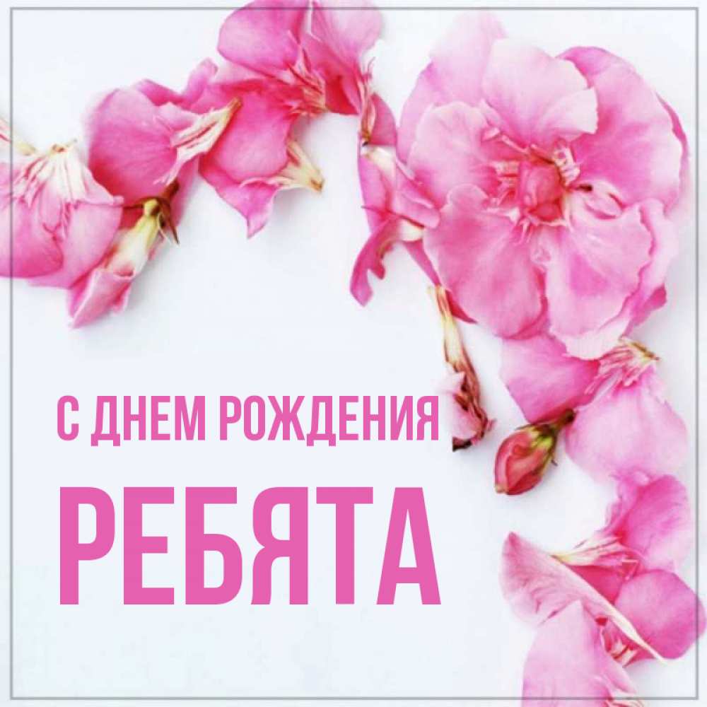 Открытка на каждый день с именем, Ребята С днем рождения Красивая открытка для поздравления с днем рождения Прикольная открытка с пожеланием онлайн скачать бесплатно 