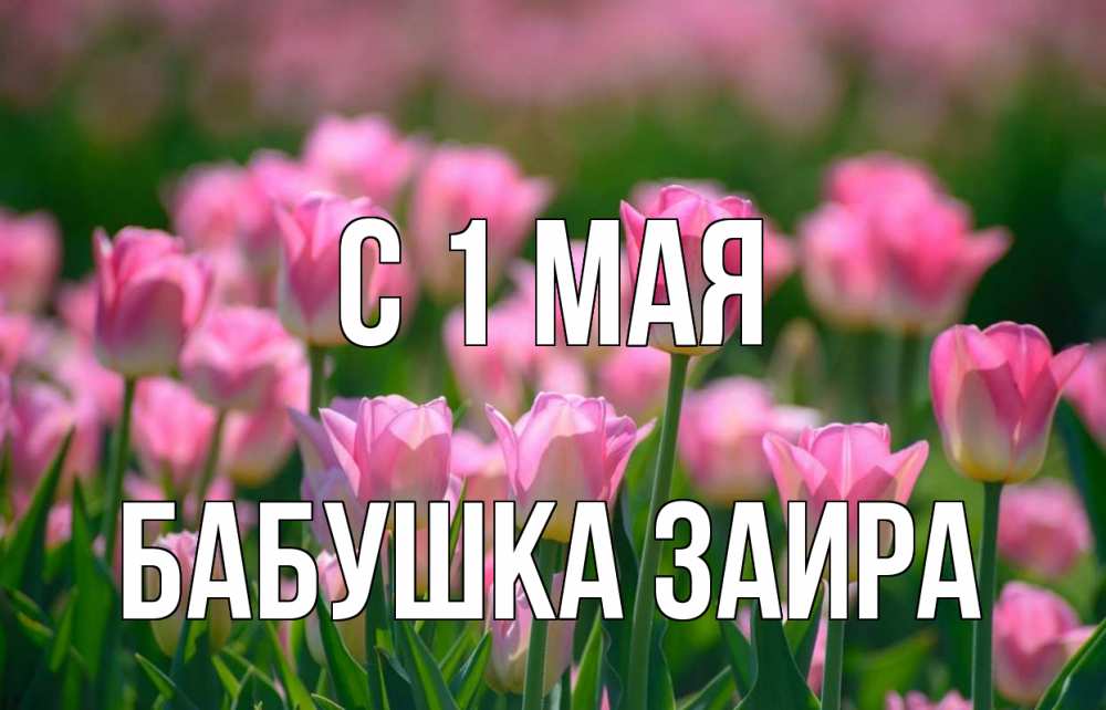 Открытка на каждый день с именем, Бабушка-Заира С 1 мая С 1 мая Прикольная открытка с пожеланием онлайн скачать бесплатно 