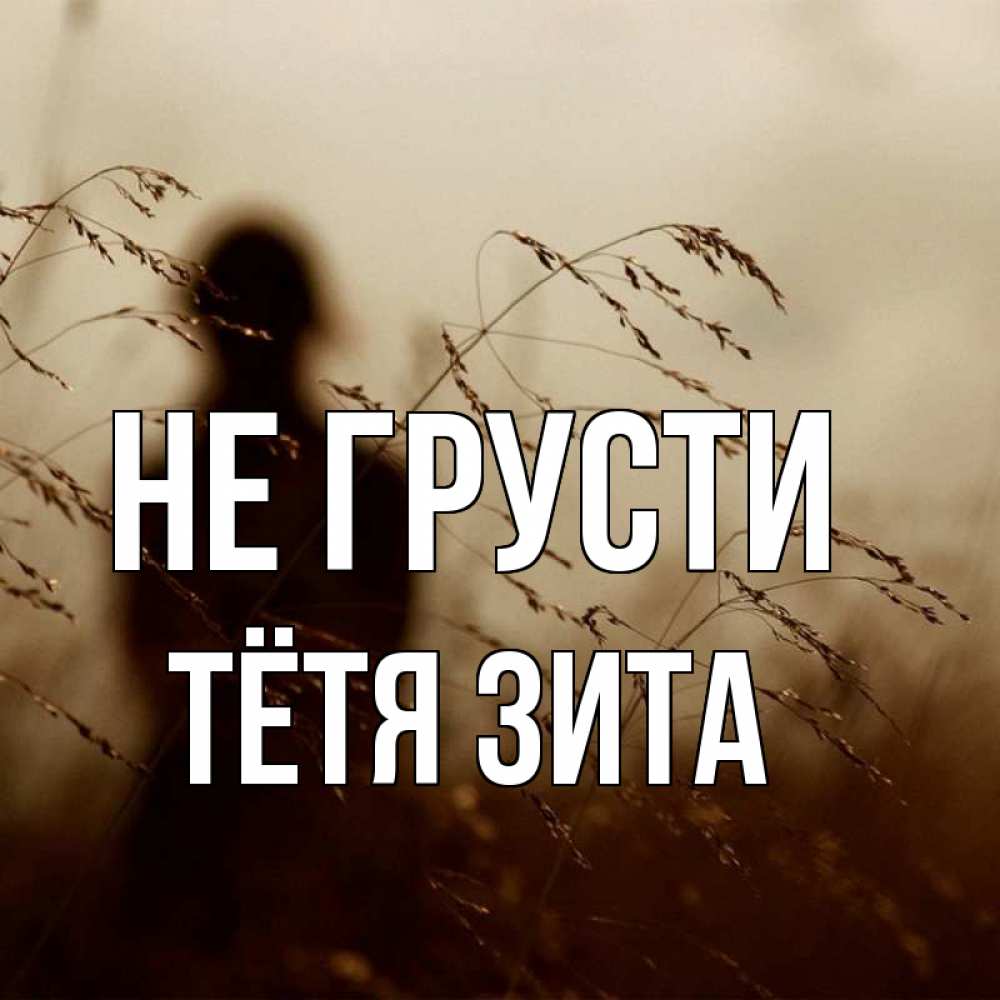 Открытка на каждый день с именем, Тётя-Зита Не грусти грусть Прикольная открытка с пожеланием онлайн скачать бесплатно 