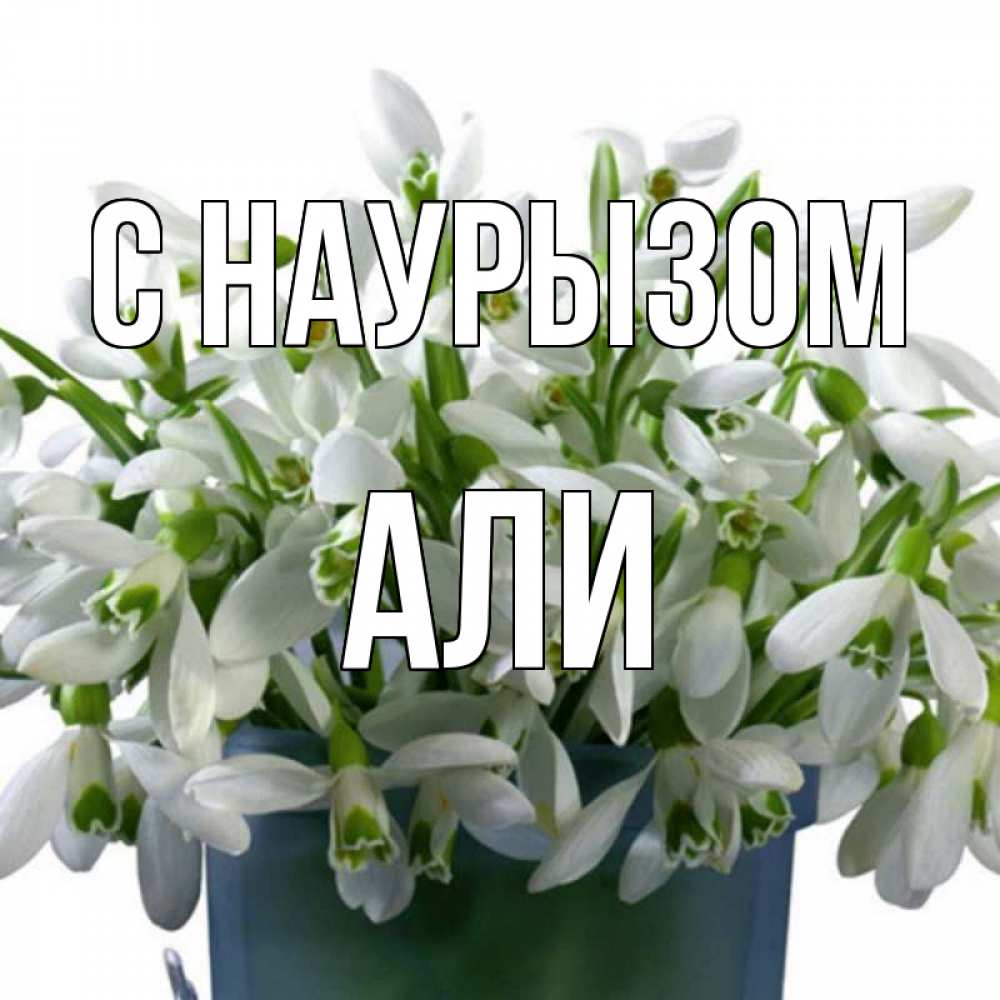 Открытка на каждый день с именем, Али С наурызом цветы к наурызу новый год в Казахстане Прикольная открытка с пожеланием онлайн скачать бесплатно 