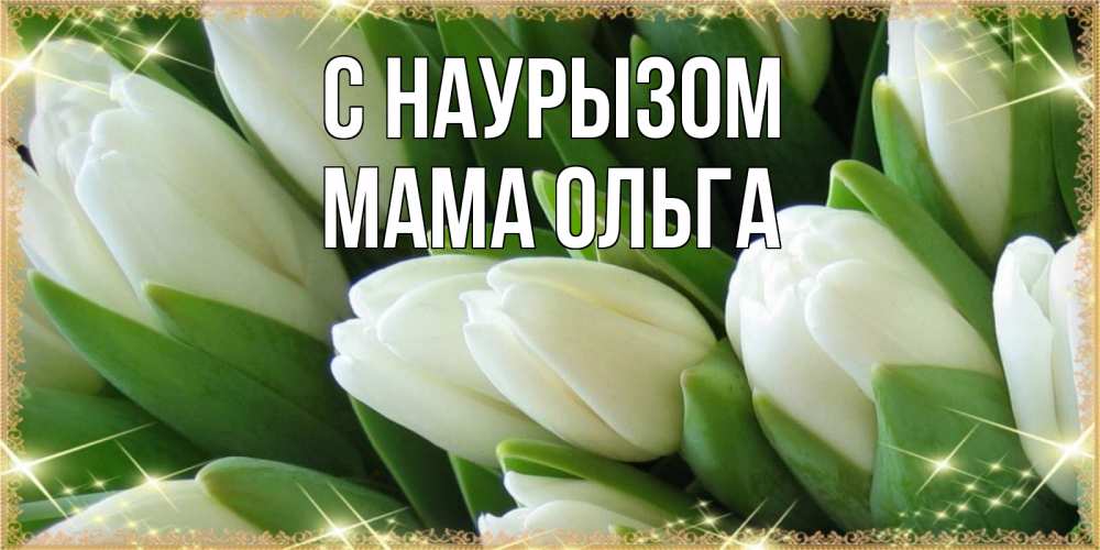 Открытка на каждый день с именем, Мама-Ольга С наурызом поздравляем с праздник весны наурыз Прикольная открытка с пожеланием онлайн скачать бесплатно 