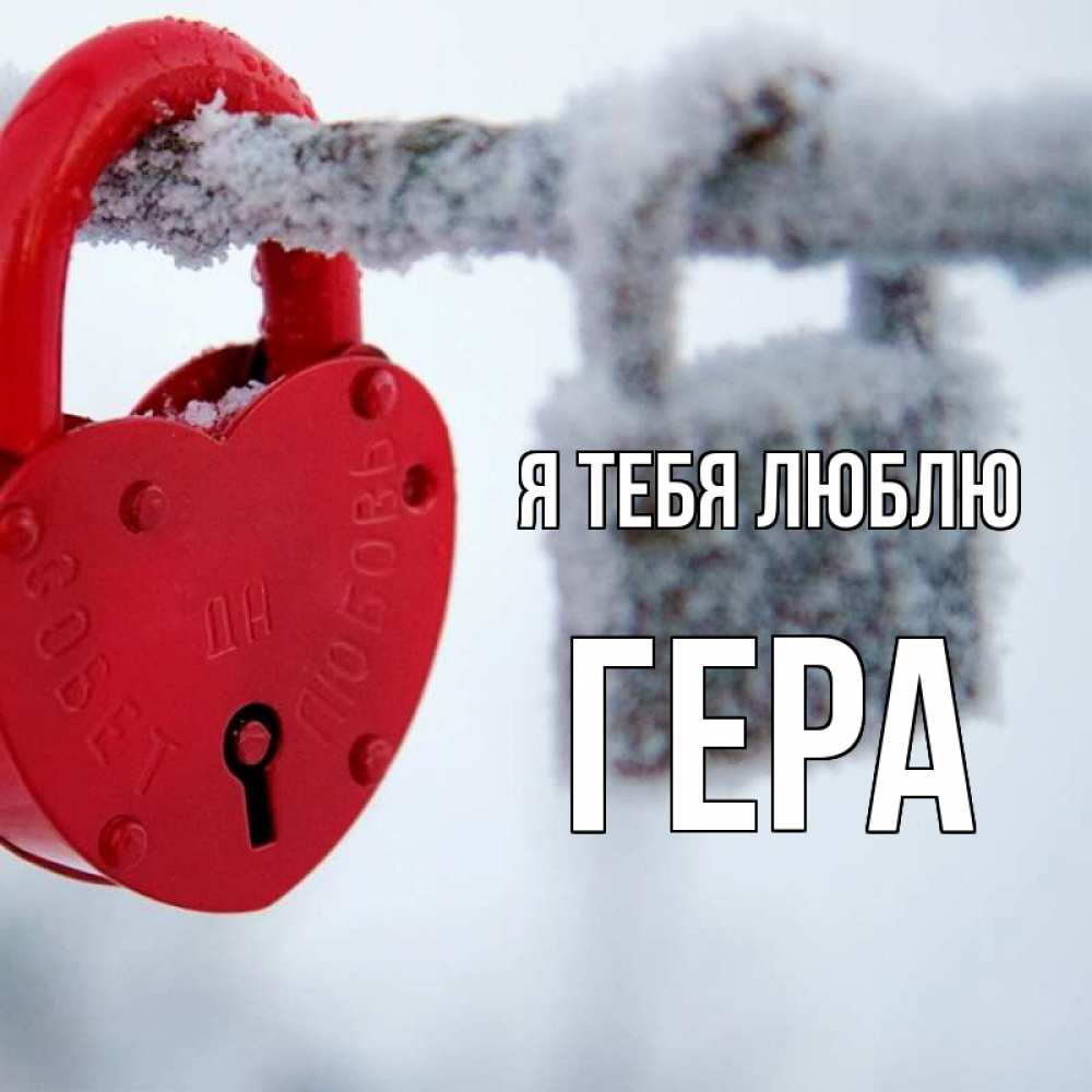 Открытка на каждый день с именем, Гера Я тебя люблю любви Прикольная открытка с пожеланием онлайн скачать бесплатно 