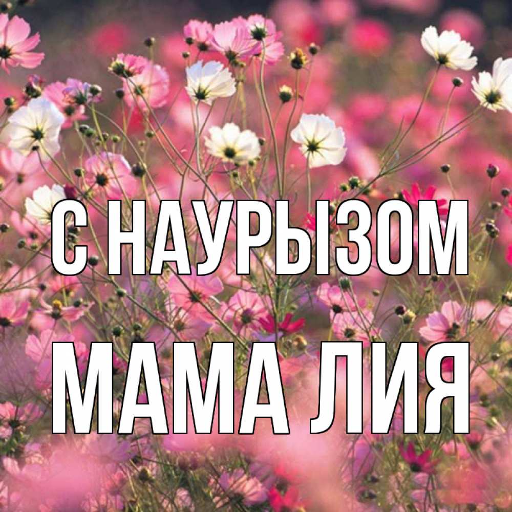Открытка на каждый день с именем, Мама-Лия С наурызом красиво 1 Прикольная открытка с пожеланием онлайн скачать бесплатно 