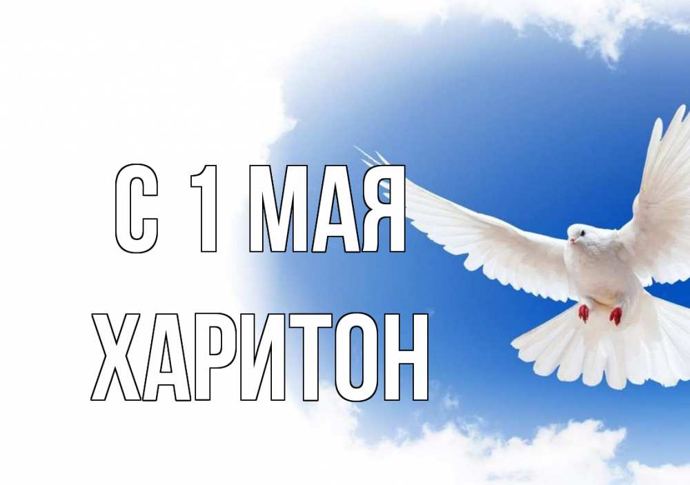 Открытка на каждый день с именем, Харитон С 1 мая С 1 мая Прикольная открытка с пожеланием онлайн скачать бесплатно 