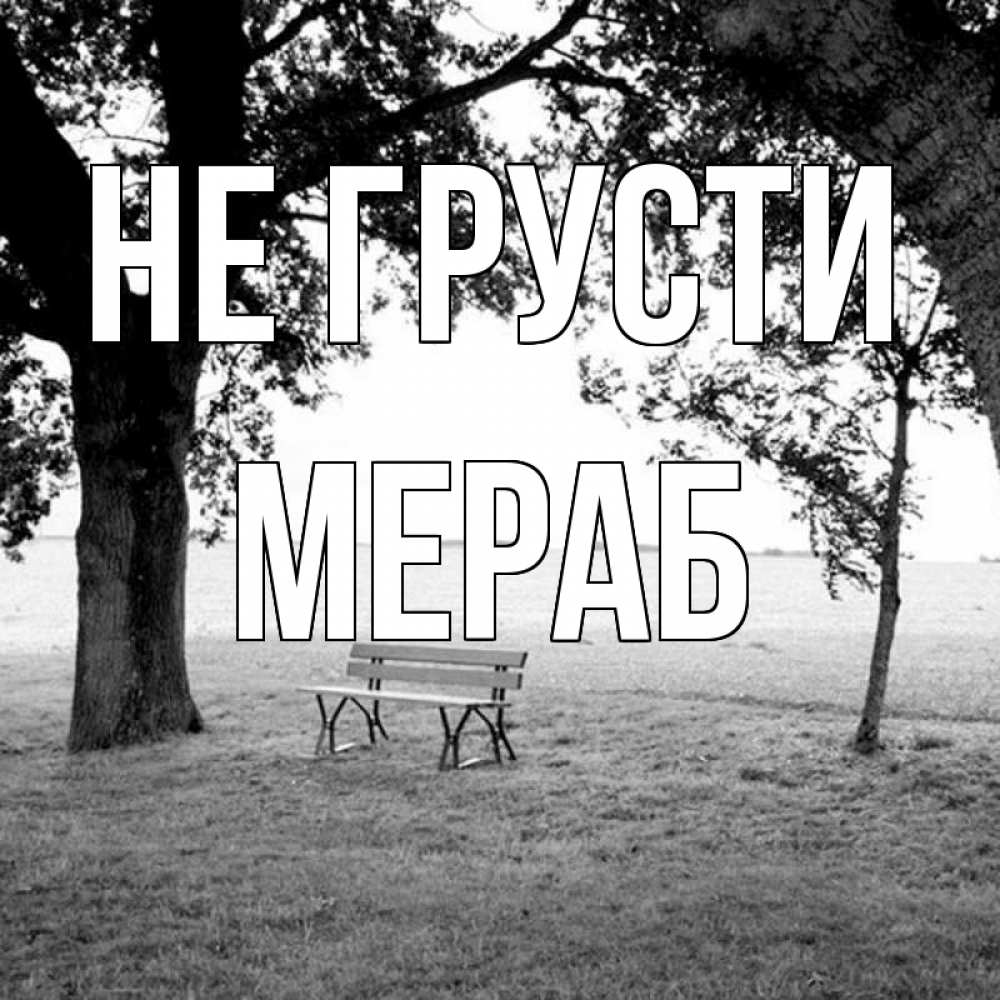 Открытка на каждый день с именем, Мераб Не грусти мощное дерево Прикольная открытка с пожеланием онлайн скачать бесплатно 