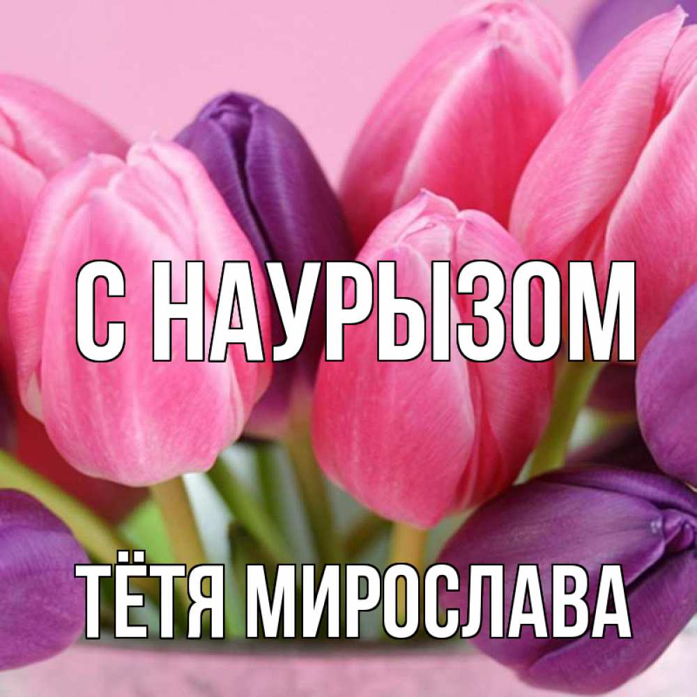 Открытка на каждый день с именем, Тётя-Мирослава С наурызом маме 1 Прикольная открытка с пожеланием онлайн скачать бесплатно 