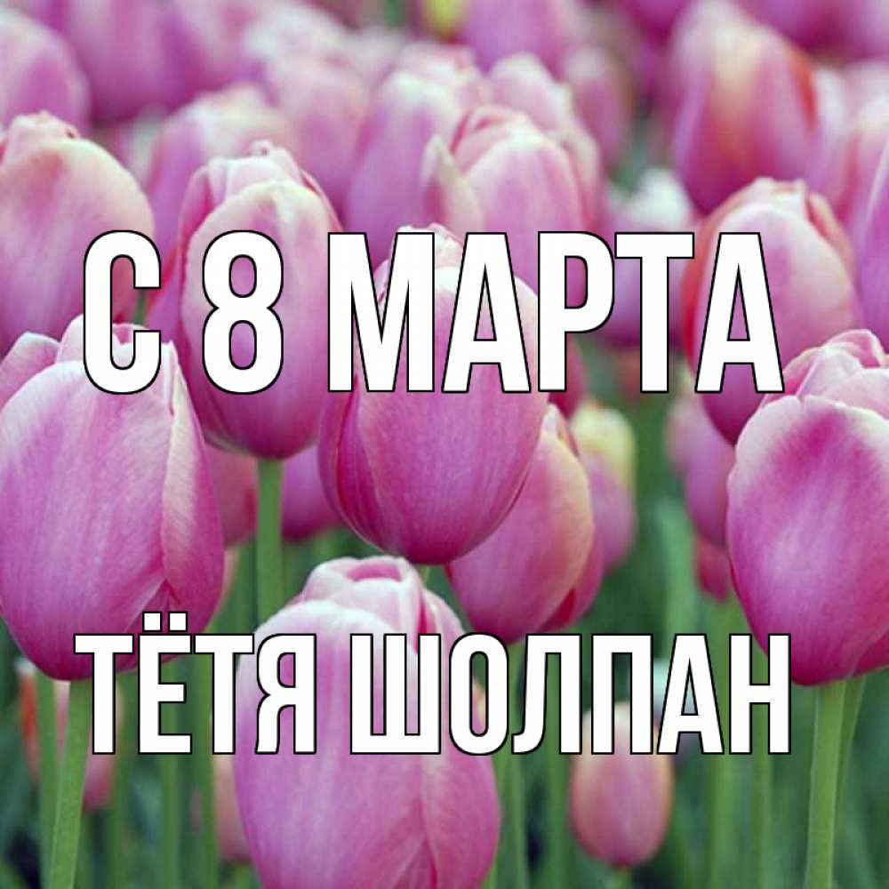 Открытка на каждый день с именем, Тётя-Шолпан С 8 МАРТА на международный женский день 3 Прикольная открытка с пожеланием онлайн скачать бесплатно 