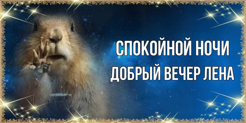 Открытка на каждый день с именем, ДОБРЫЙ-ВЕЧЕР-ЛЕНА Спокойной ночи спокойной ночи сладких снов Прикольная открытка с пожеланием онлайн скачать бесплатно 