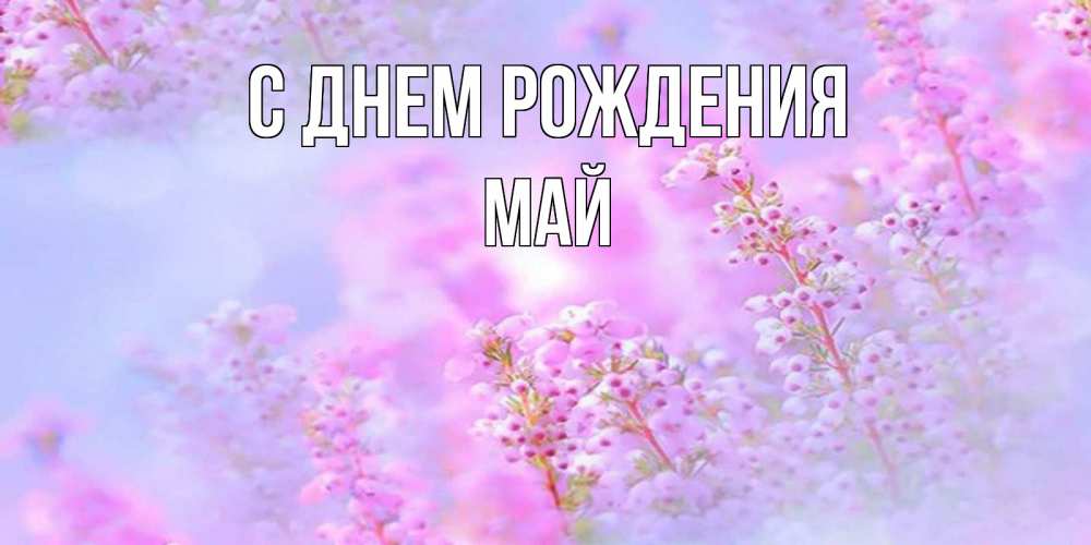 Открытка на каждый день с именем, Май С днем рождения красивая открытка с мелкими цветами Прикольная открытка с пожеланием онлайн скачать бесплатно 