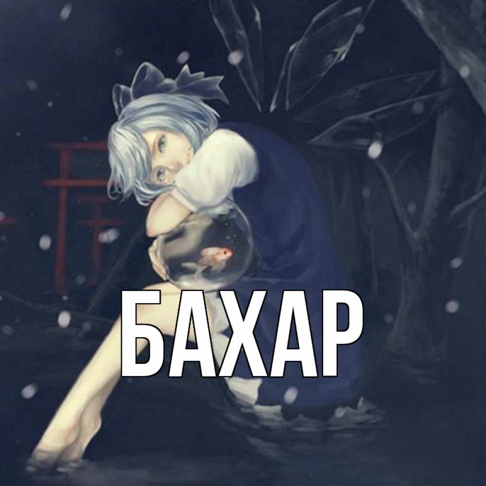 Открытка на каждый день с именем, Бахар Главная рыбка в аквариуме Прикольная открытка с пожеланием онлайн скачать бесплатно 