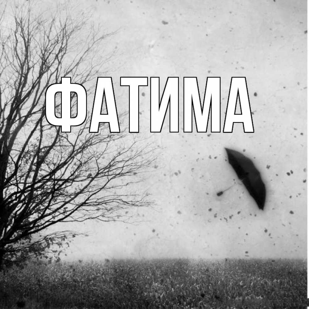 Открытка на каждый день с именем, Фатима Главная летящий зонтик Прикольная открытка с пожеланием онлайн скачать бесплатно 