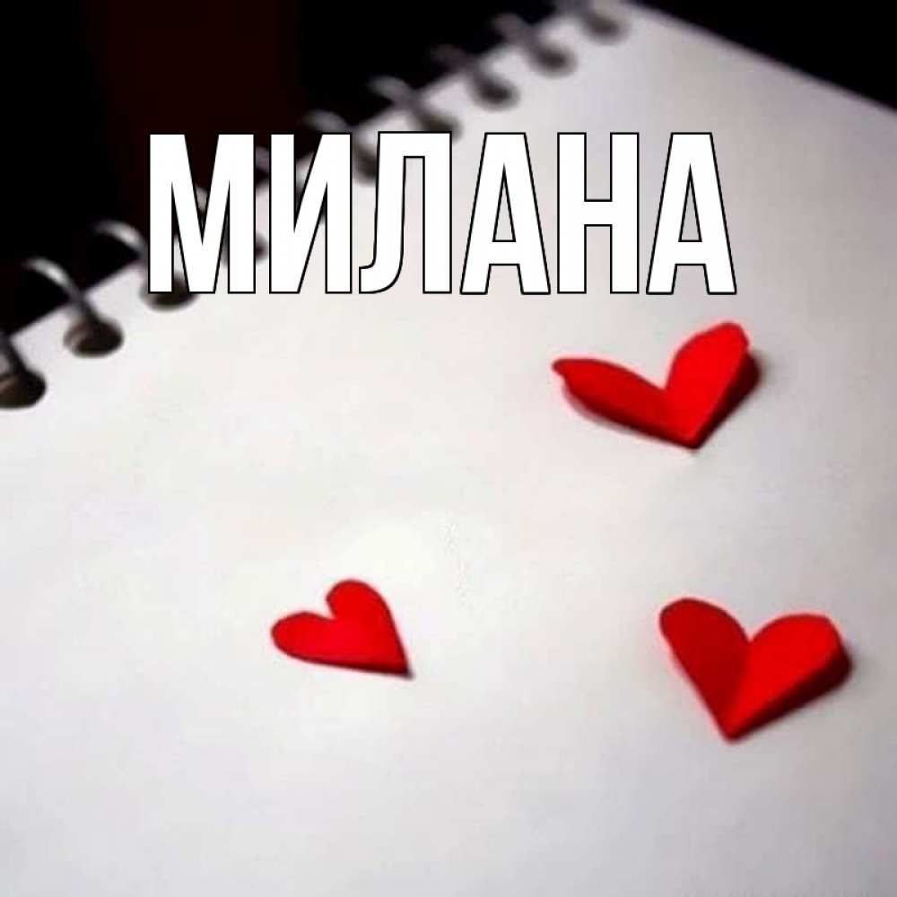 Открытка на каждый день с именем, Милана Главная скрапбукинг Прикольная открытка с пожеланием онлайн скачать бесплатно 