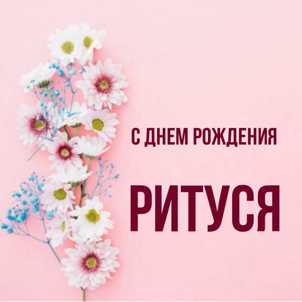 Ритуся с днем рождения картинки