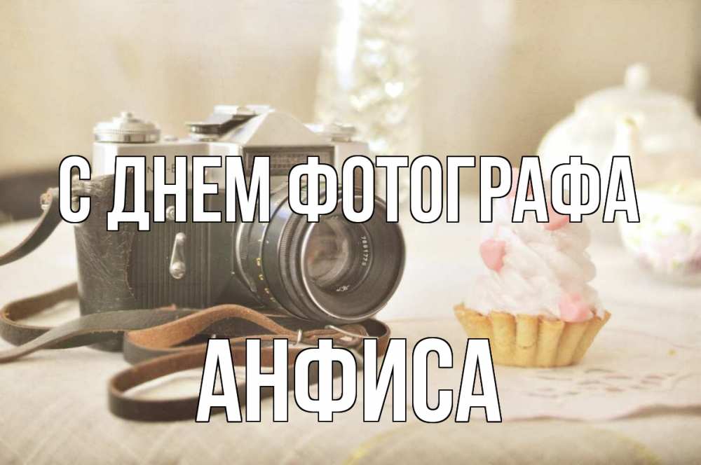 Открытка на каждый день с именем, Анфиса С днем фотографа с днем фотографа Прикольная открытка с пожеланием онлайн скачать бесплатно 