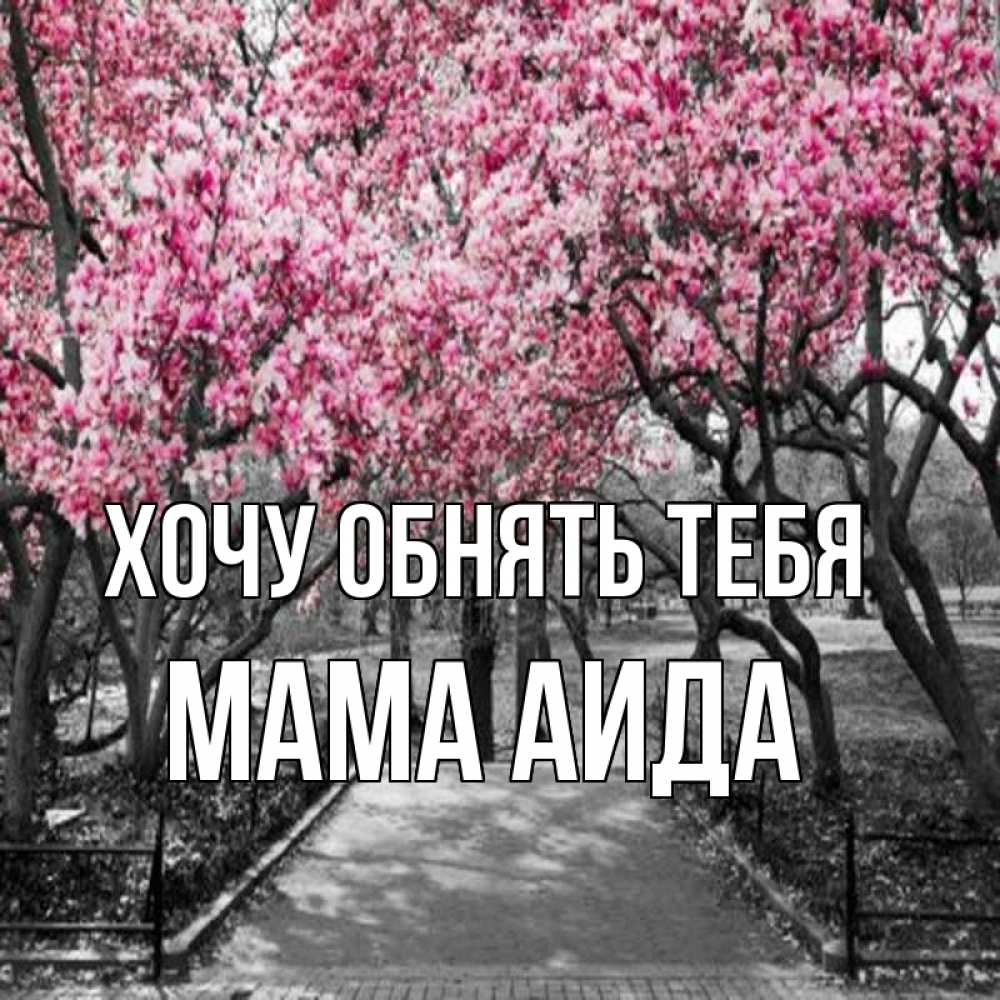 Открытка на каждый день с именем, Мама-Аида Хочу обнять тебя обработанное фото Прикольная открытка с пожеланием онлайн скачать бесплатно 