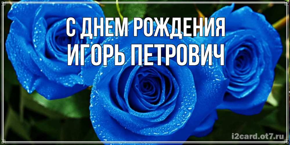 Картинка С днем рождения, Игорь Петрович