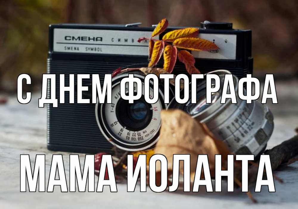 Открытка на каждый день с именем, Мама-Иоланта С днем фотографа с днем фотографа Прикольная открытка с пожеланием онлайн скачать бесплатно 