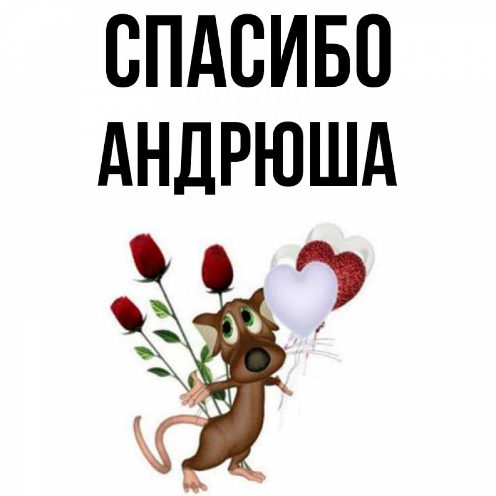 Картинки спасибо андрюшка