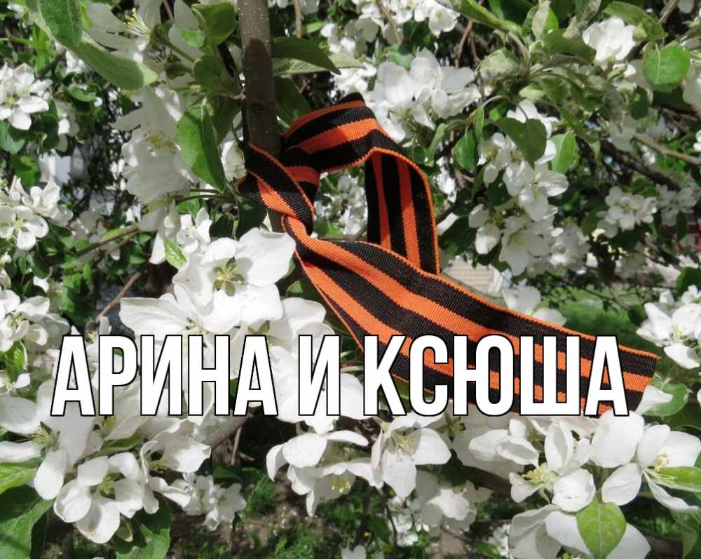 Открытка на каждый день с именем, Арина-и-Ксюша Главная 9 мая Прикольная открытка с пожеланием онлайн скачать бесплатно 