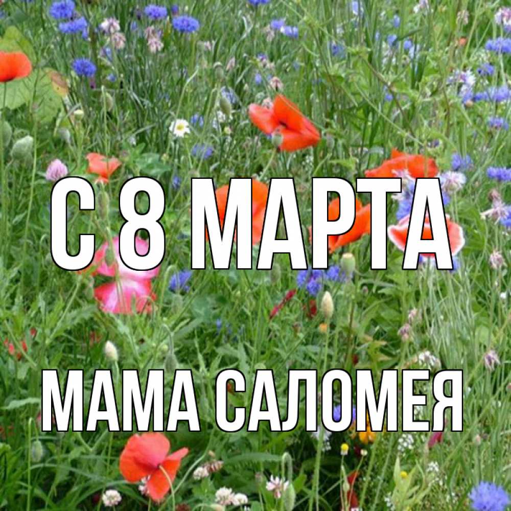 Открытка на каждый день с именем, Мама-Саломея С 8 марта международный женский день 4 Прикольная открытка с пожеланием онлайн скачать бесплатно 