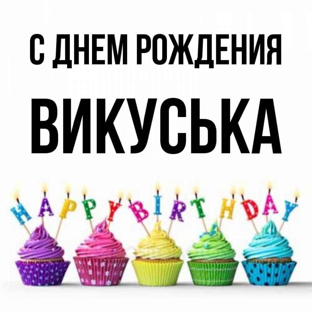 Викуська с днем рождения картинки