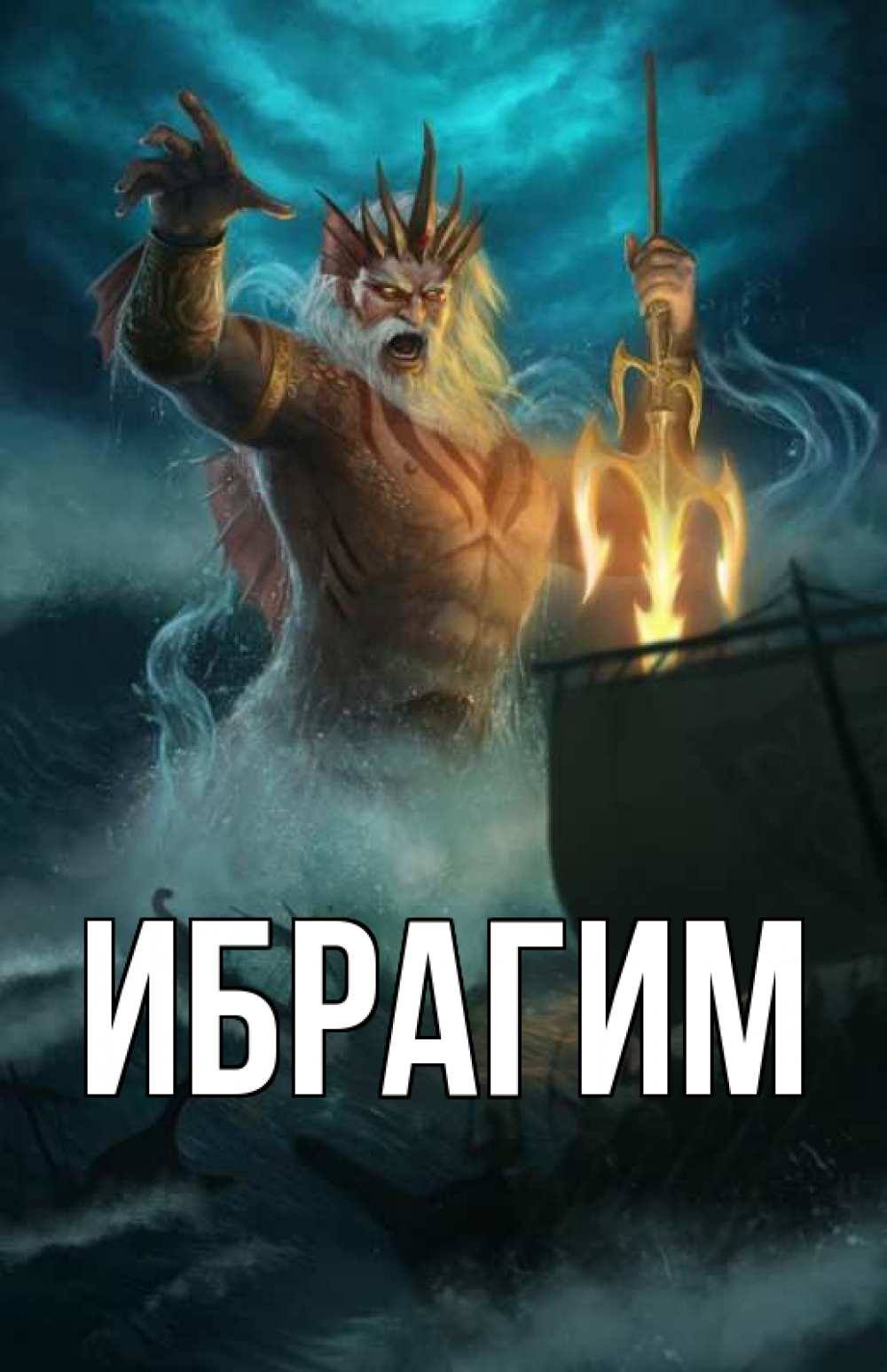 Открытка на каждый день с именем, Ибрагим Главная с днем Нептуна Прикольная открытка с пожеланием онлайн скачать бесплатно 