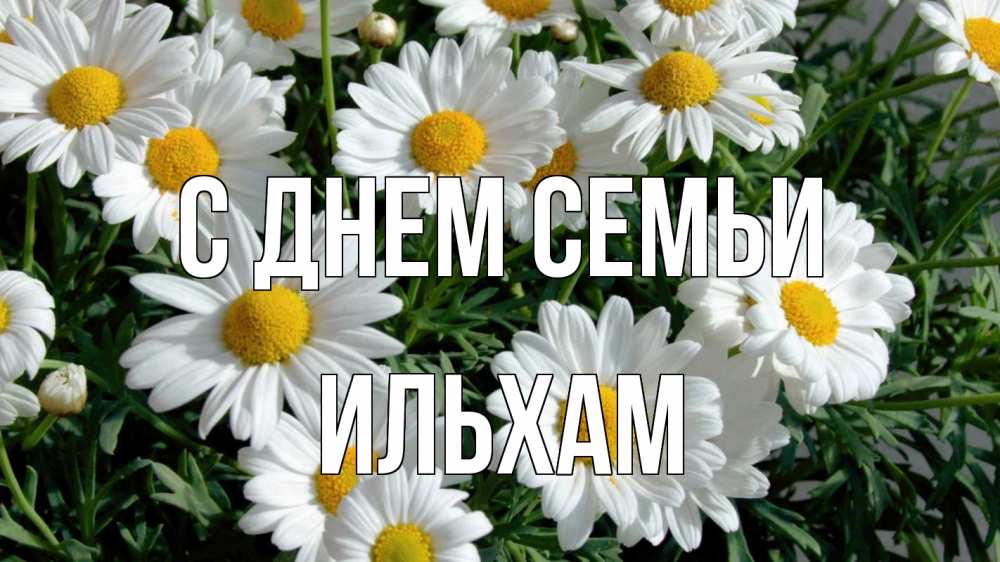 Открытка на каждый день с именем, Ильхам С днем семьи с днем семьи Прикольная открытка с пожеланием онлайн скачать бесплатно 