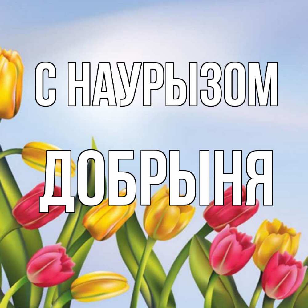 Открытка на каждый день с именем, Добрыня С наурызом праздник весны наурыз Прикольная открытка с пожеланием онлайн скачать бесплатно 