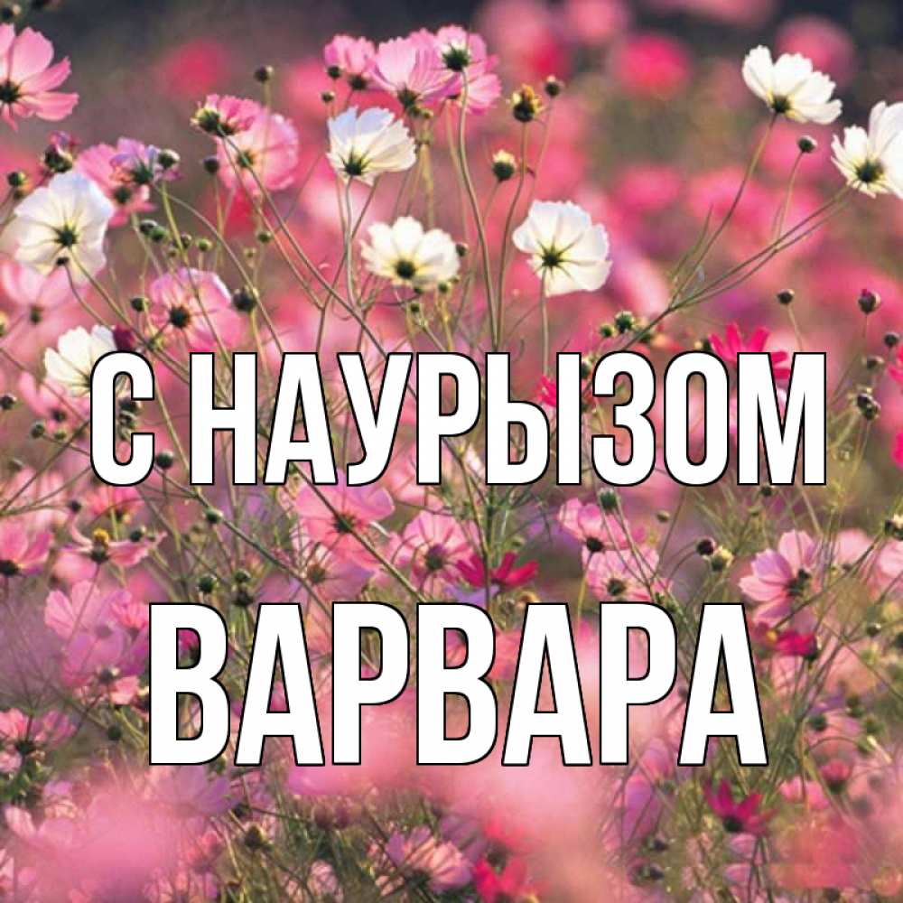 Открытка на каждый день с именем, Варвара С наурызом красиво 1 Прикольная открытка с пожеланием онлайн скачать бесплатно 