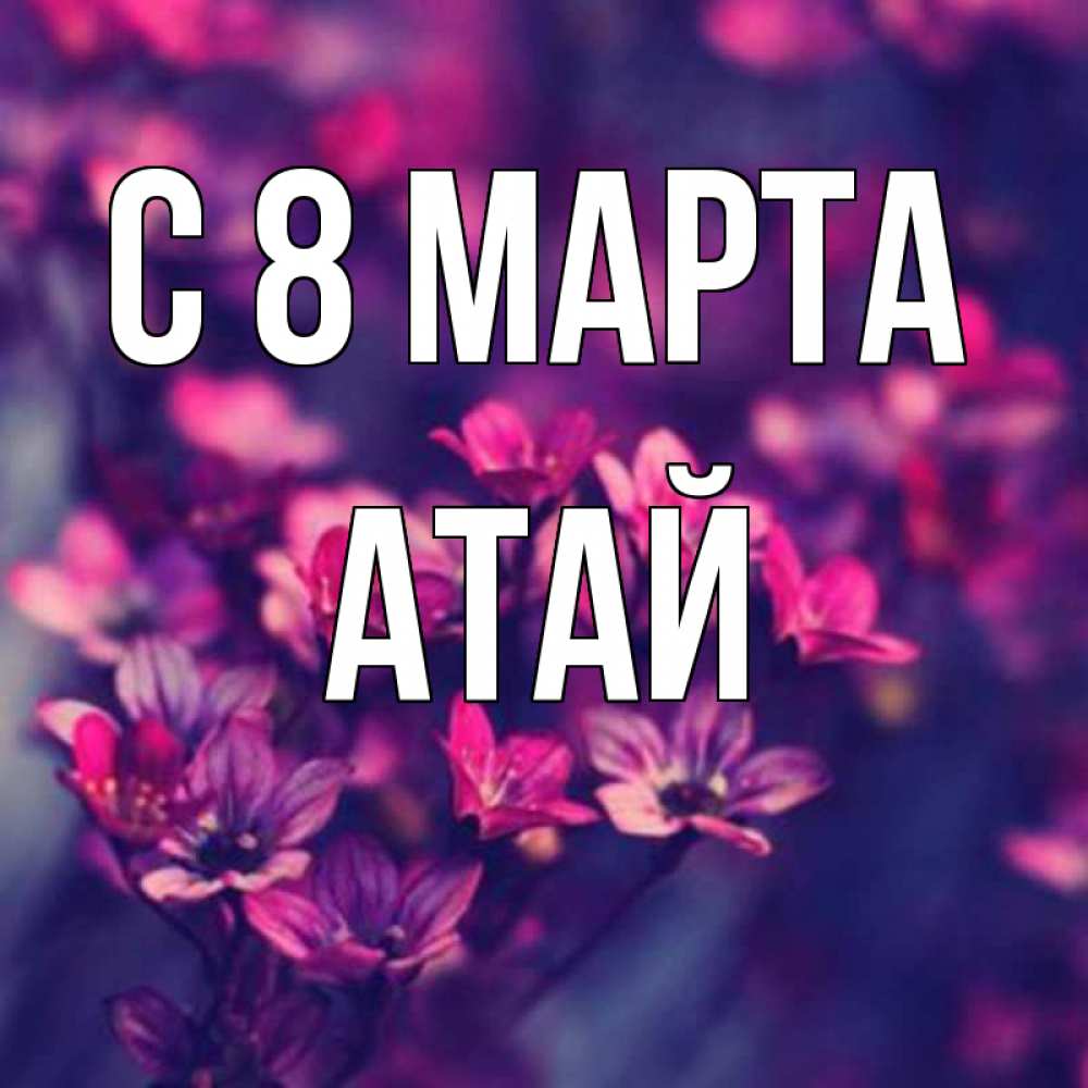 Картинка С 8 МАРТА, Атай