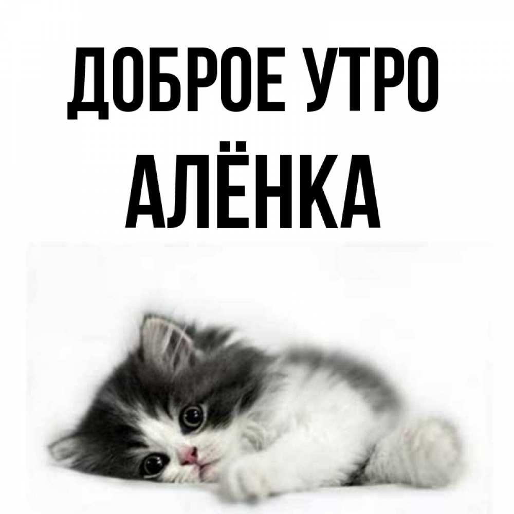 Сделать самому, открытки с добрым утром аленка