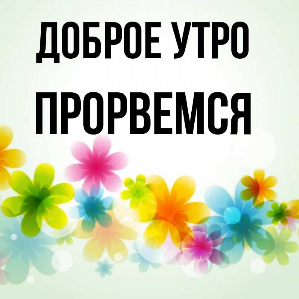 Открытка на каждый день с именем, Прорвемся Доброе утро позитивные цветочки Прикольная открытка с пожеланием онлайн скачать бесплатно 