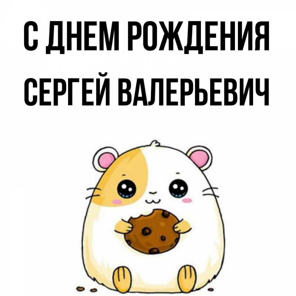 Открытка на каждый день с именем, Сергей-Валерьевич С днем рождения с днюхой Прикольная открытка с пожеланием онлайн скачать бесплатно 