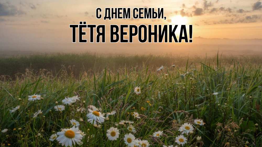 Открытка на каждый день с именем, Тётя-Вероника С днем семьи с днем семьи Прикольная открытка с пожеланием онлайн скачать бесплатно 